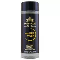   HOT - masážní olej na péči o pokožku - ambra pižmo - 100 ml