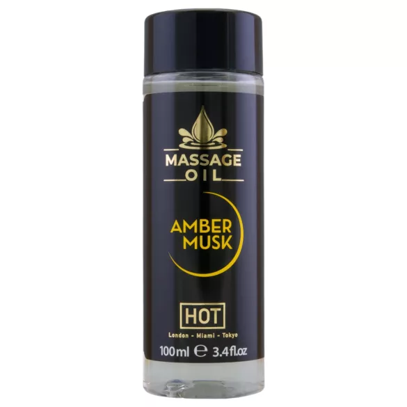 HOT - masážní olej na péči o pokožku - ambra pižmo - 100 ml