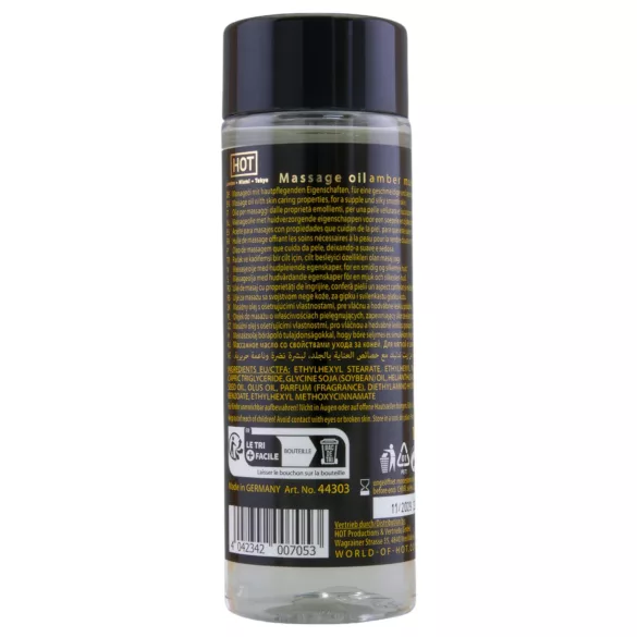 HOT - masážní olej na péči o pokožku - ambra pižmo - 100 ml