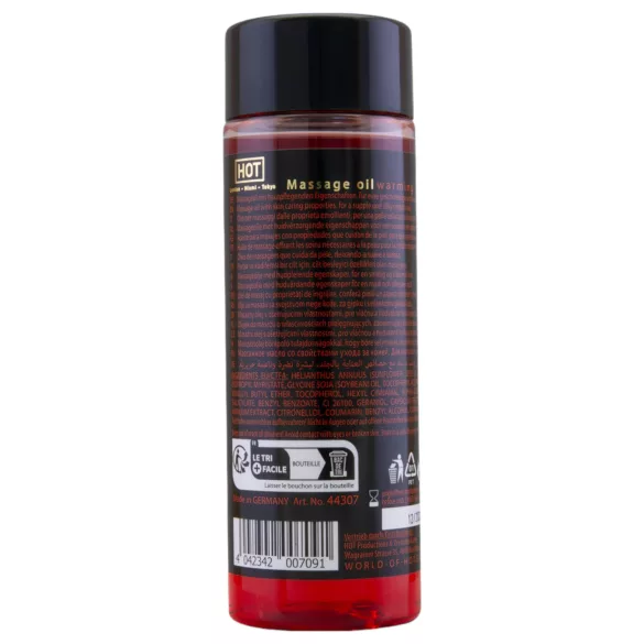 HOT - masážní olej na pokožku - hřejivý efekt - 100 ml