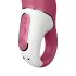 Satisfyer Petting Hippo - akumulátorový, vodotěsný vibrátor (růžový)