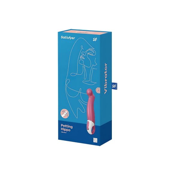 Satisfyer Petting Hippo - akumulátorový, vodotěsný vibrátor (růžový)