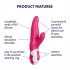 Satisfyer Mr. Rabbit - voděodolný růžový vibrátor s klitorální stimulací