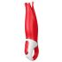 Satisfyer Power Flower - nabíjecí, vodotěsný vibrátor (červený)