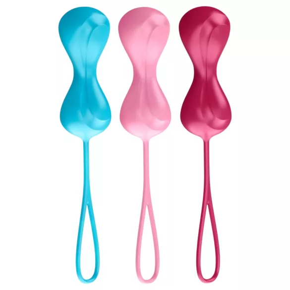 Satisfyer - venušiny kuličky set - pohyblivé kuličky - 3 ks