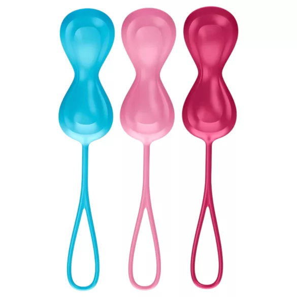 Satisfyer - venušiny kuličky set - pohyblivé kuličky - 3 ks