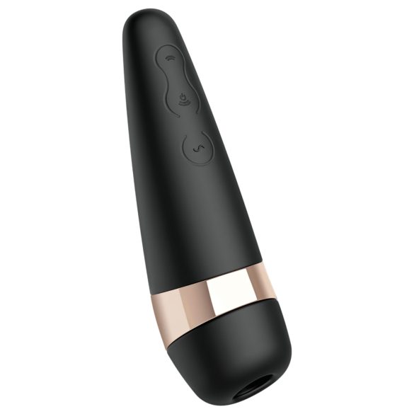 Satisfyer Pro 3+ - vodotěsný, akumulátorový stimulátor klitorisu (černý)