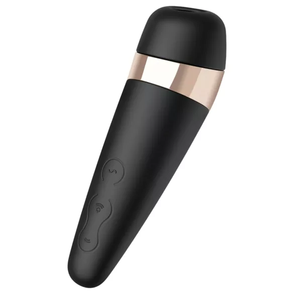 Satisfyer Pro 3+ - vibrátor na klitoris - voděodolný, akumulátorový - černý