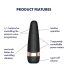 Satisfyer Pro 3+ - vodotěsný, akumulátorový stimulátor klitorisu (černý)