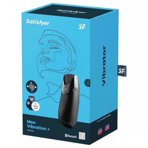 Satisfyer Men - masturbátor pro muže - chytrý - černý