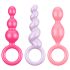 Satisfyer Booty Call - anální plug sada - barevná (3 kusy)