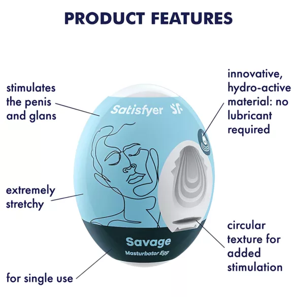Satisfyer Egg Savage - masturbační vajíčko - 1 kus