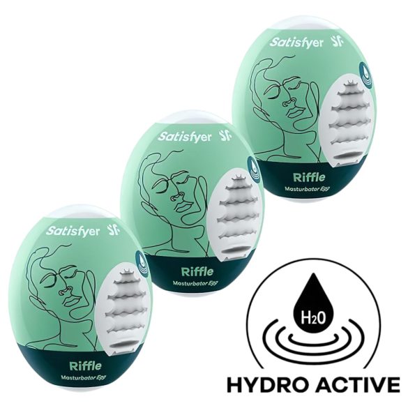 Satisfyer Egg Riffle - sada masturbátorů ve tvaru vajíčka (3 ks)