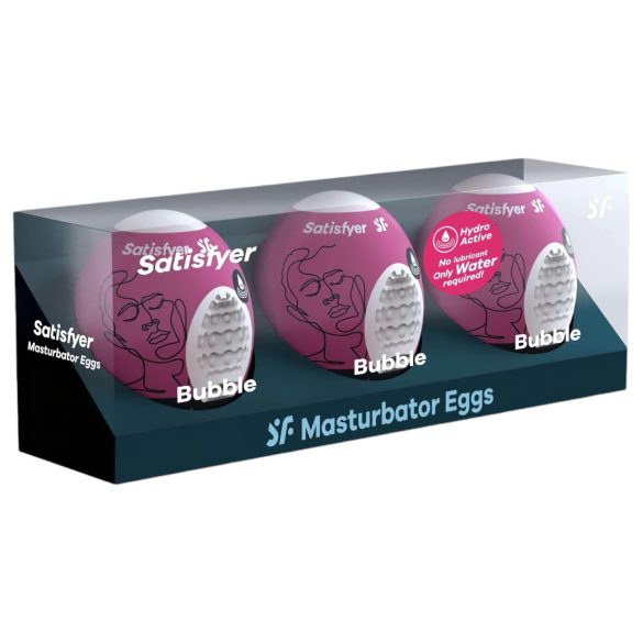 Satisfyer Egg Bubble - vajíčkový masturbátor (3 ks)
