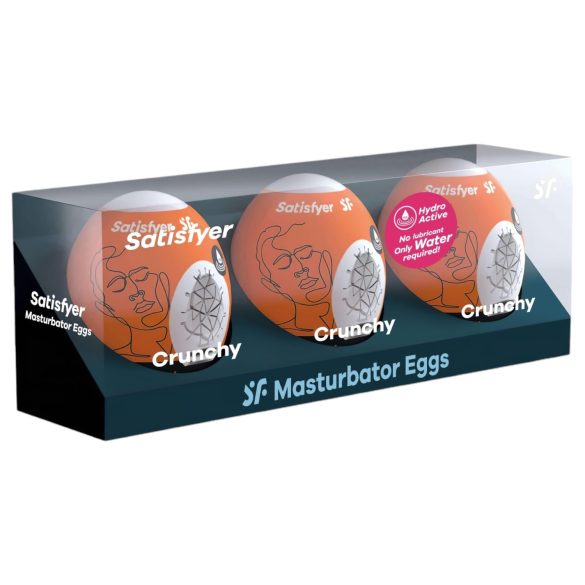 Satisfyer Egg Crunchy - Sada masturbátorů vejce (3 ks)