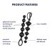 Satisfyer Love Beads - kuličková anální sada (černá)