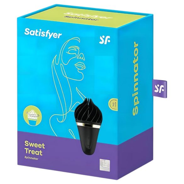 Satisfyer Sweet Treat - nabíjecí vibrační robertek na klitoris (černý)