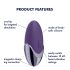 Satisfyer Fialové Potěšení - akumulátorový klitorální vibrátor (fialový)