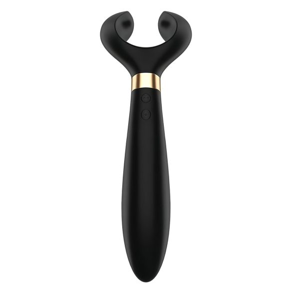 Satisfyer Endless Fun - akumulátorový, vodotěsný párový vibrátor (černý)