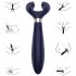 Satisfyer Endless Fun - nabíjecí, vodotěsný párový vibrátor (modrý)