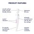 Satisfyer Wand-er Woman - vodotěsný masážní vibrátor (bílý)