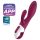 Satisfyer Heated Affair - vyhřívaný vibrátor s klitorálním ramenem (červený)