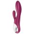 Satisfyer Heated Affair - vyhřívaný vibrátor s klitorálním ramenem (červený)