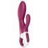 Satisfyer Heated Affair - vyhřívaný vibrátor s klitorálním ramenem (červený)