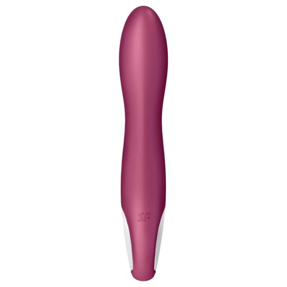 Satisfyer Big Heat - dobíjecí, hřejivý G-bod vibrátor (červený)
