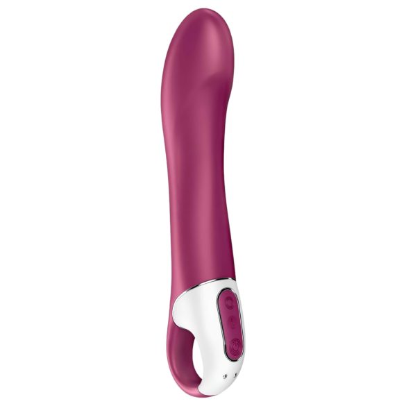 Satisfyer Big Heat - dobíjecí, hřejivý G-bod vibrátor (červený)