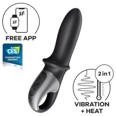   Satisfyer Hot Passion - chytrý hřející anální vibrátor (černý)