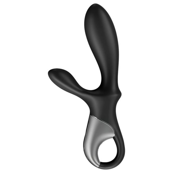 Satisfyer Heat Climax+ - anální vibrátor s ohřevem a aplikací - silikon černý