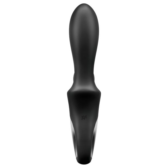 Satisfyer Heat Climax+ - anální vibrátor s ohřevem a aplikací - silikon černý