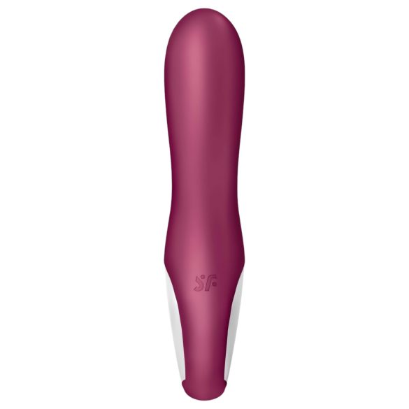 Satisfyer Hot Bunny - vibrátor na klitoris s ohřevem a ramenem - červený