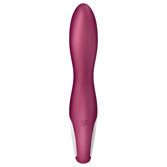 Satisfyer Heated Thrill - chytrý hřejivý vibrátor (červený)
