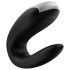 Satisfyer Double Fun - chytrý, vodotěsný párový vibrátor (černý)