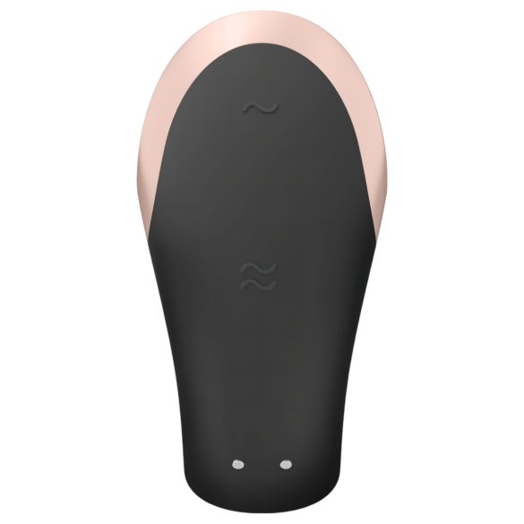 Satisfyer Double Love - párový vibrátor - dálkové ovládání - černá