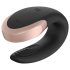 Satisfyer Double Love - chytrý párový vibrátor s dálkovým ovládáním (černý)