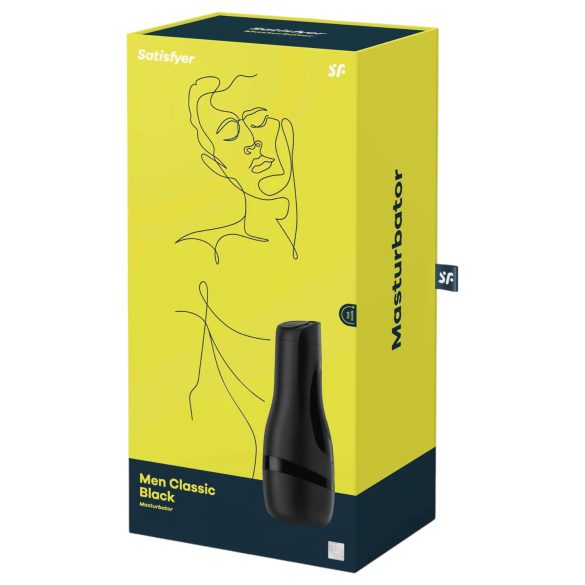 Satisfyer Men Classic - manuální masturbátor sáním - černý