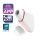 Satisfyer Love Triangle - chytrý stimulátor klitorisu s tlakovými vlnami (bílý)