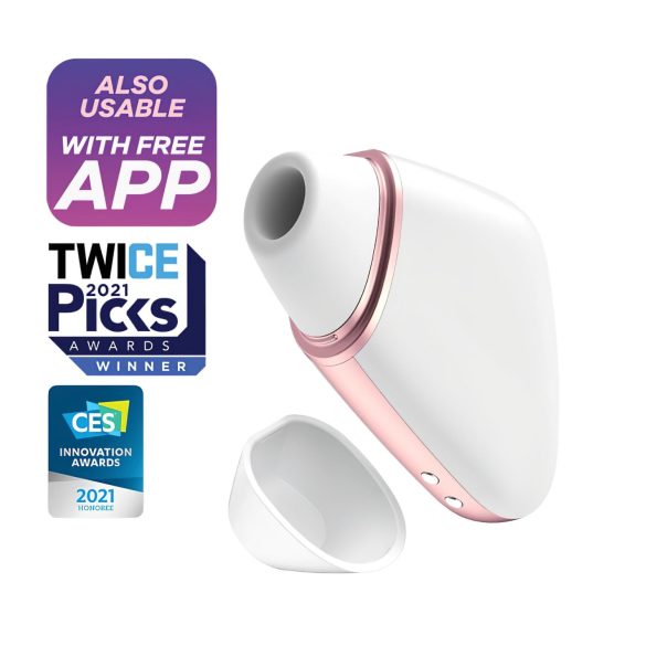 Satisfyer Love Triangle - chytrý stimulátor klitorisu s tlakovými vlnami (bílý)