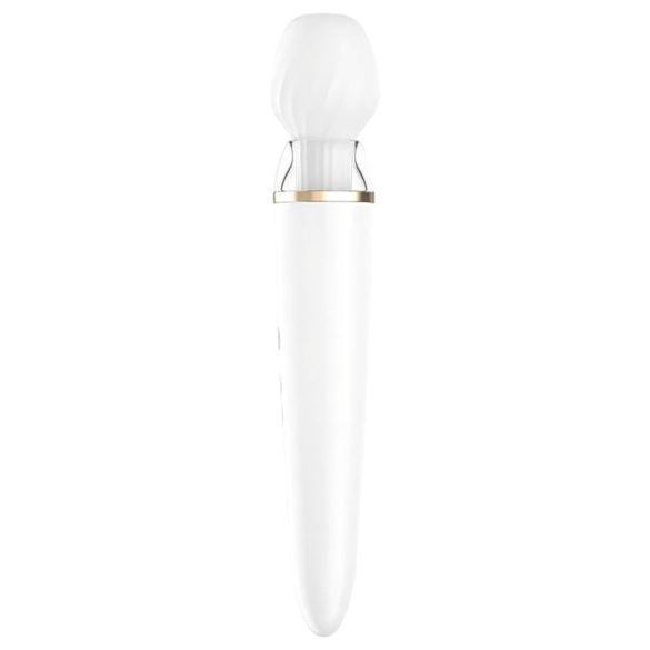 Satisfyer Double Wand-er - chytrý vibrační masér (bílý)