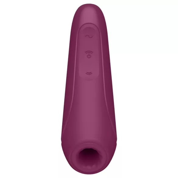 Satisfyer Curvy 1+ - chytrý stimulátor klitorisu s tlakovými vlnami - červený