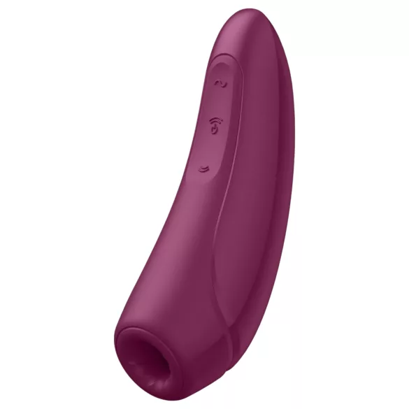 Satisfyer Curvy 1+ - chytrý stimulátor klitorisu s tlakovými vlnami - červený