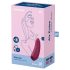 Satisfyer Curvy 1+ - chytrý stimulátor klitorisu (červený)