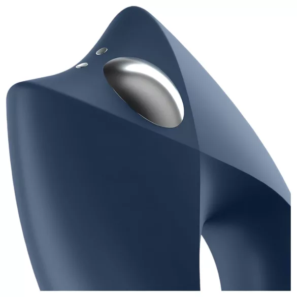 Satisfyer Royal One - vibrační kroužek na penis s ovládáním aplikací, pro muže (modrý)
