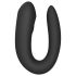 Satisfyer Double Joy - chytrý vodotěsný párový vibrátor (černý)