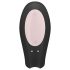 Satisfyer Double Joy - chytrý vodotěsný párový vibrátor (černý)