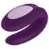 Satisfyer Double Joy - chytrý, vodotěsný pár vibrátor (fialový)