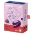 Satisfyer Double Joy - chytrý, vodotěsný pár vibrátor (fialový)